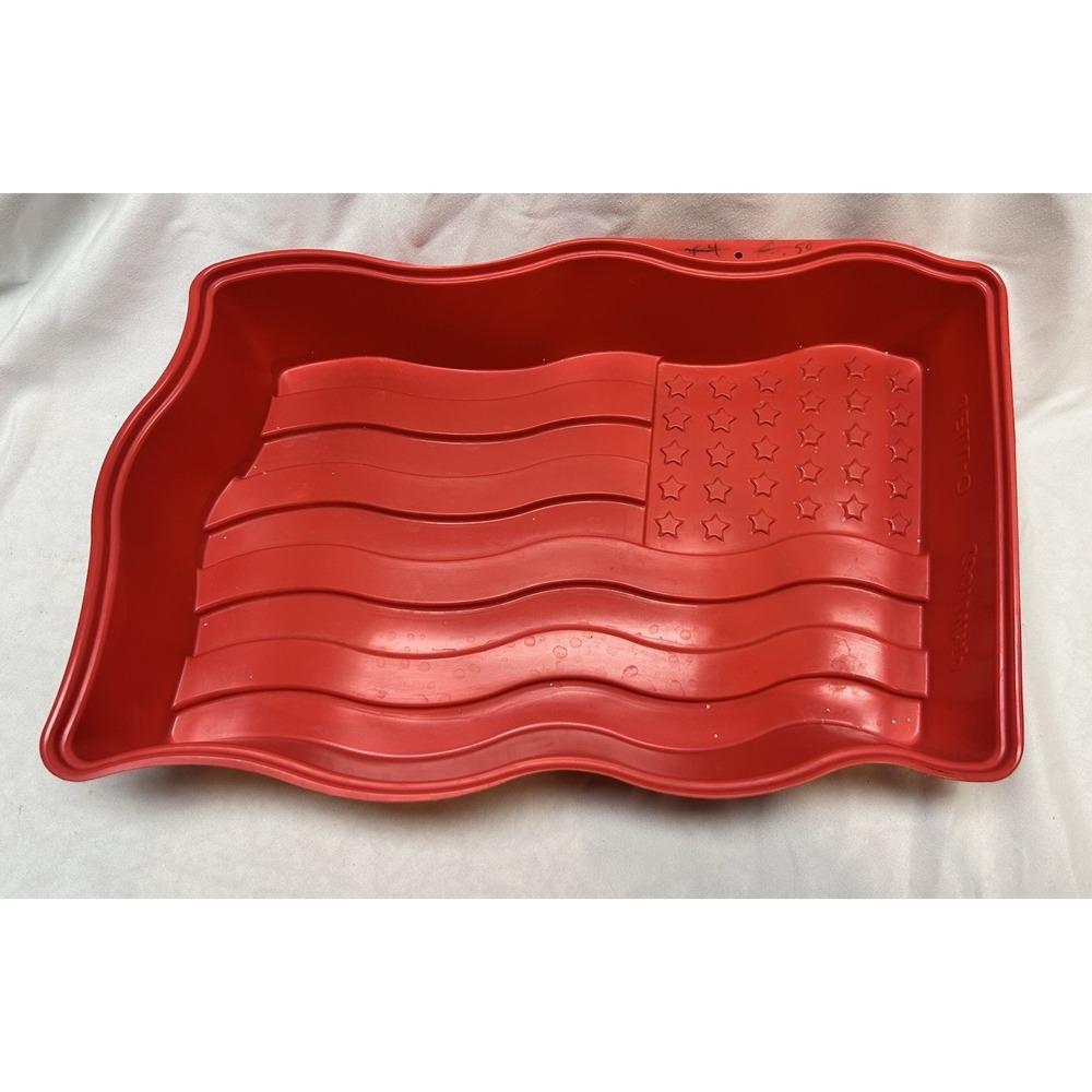 VTG 1999 American Flag Jello Mold 12" x 8" NOS US Patriotic 4th Of July